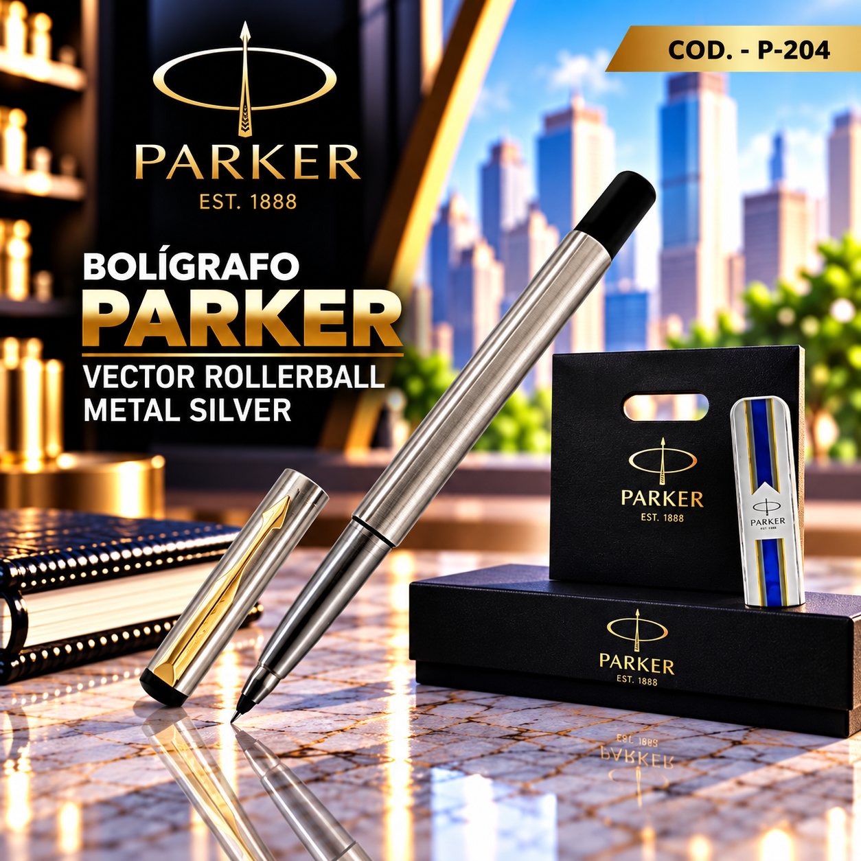Parker Vector RollerBall Silver