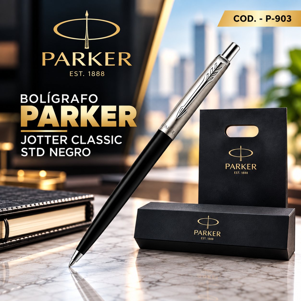Parker Jotter Classic STD Negro