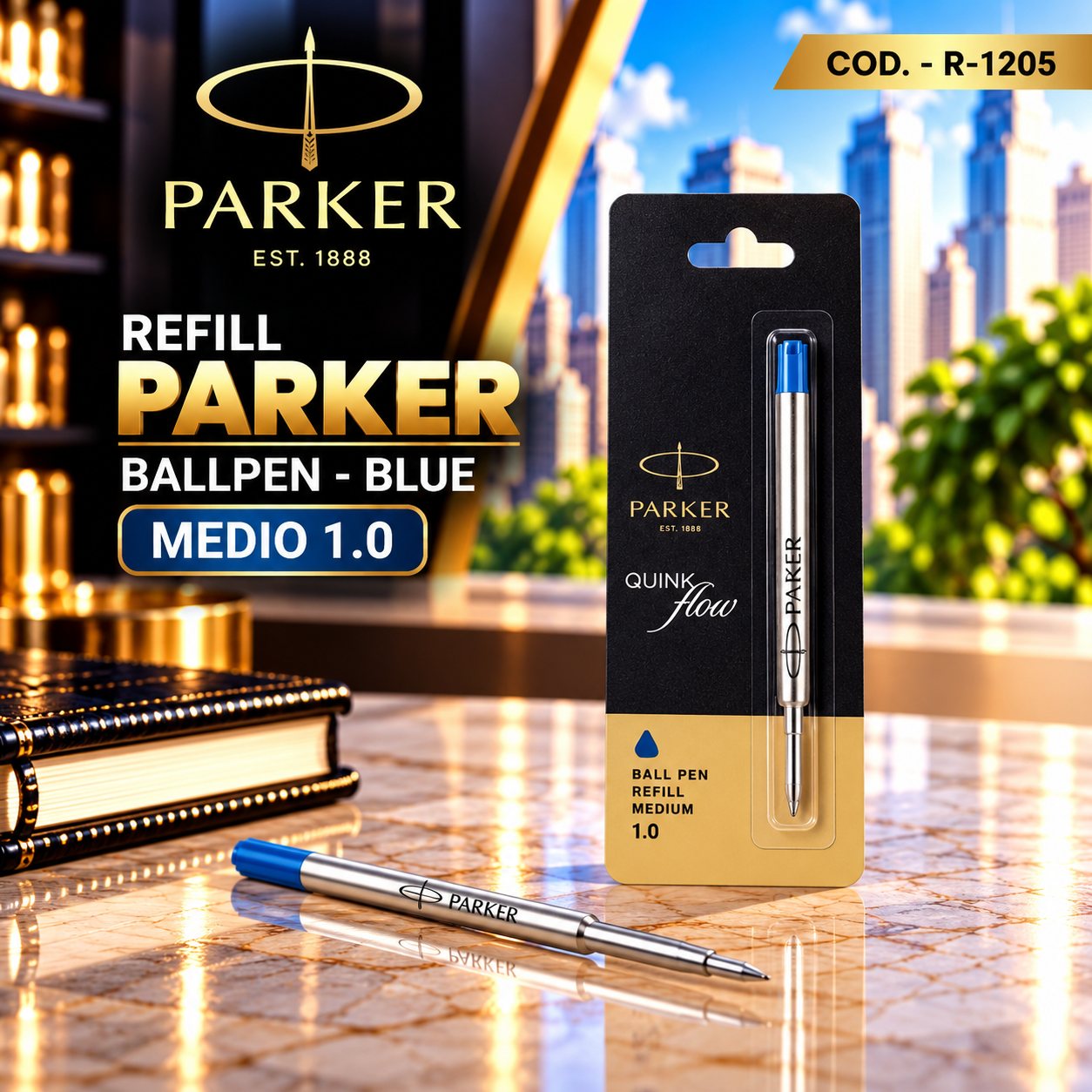 Refil Parker BallPen Blue  M 1.0